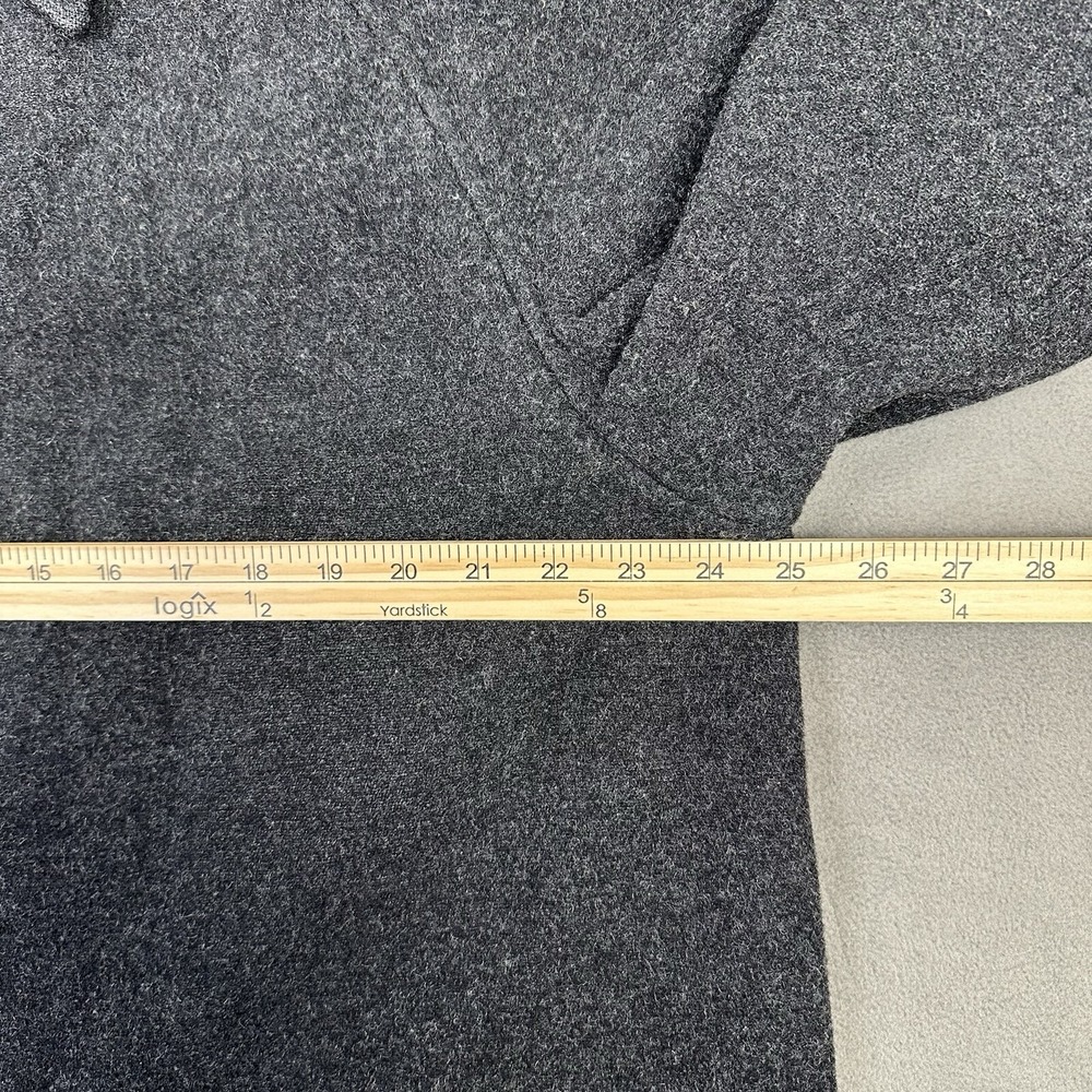 Vtg Ralph Lauren 100% Wool Overcoat Size 6 USA Made Satin Lined Gray Mid Length - Picture 12 of 15